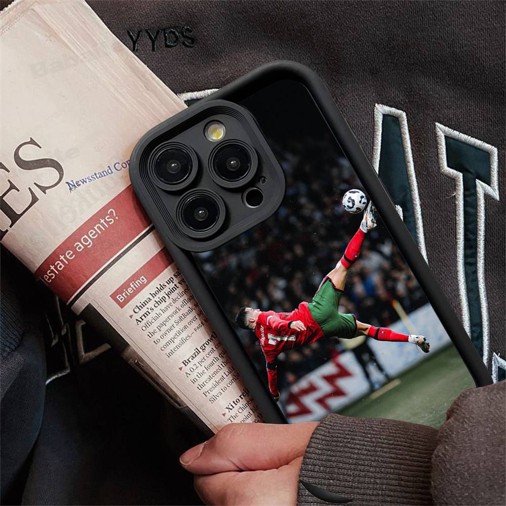 Известные Футболисты C-CR7 Силиконовый Чехол для Телефона для iPhone 17 Pro Max 16 15 14 13 12 11 Plus 17 Air