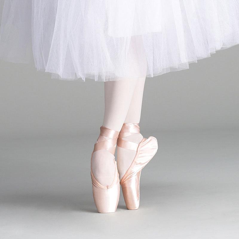 Girls Women Ballet Pointe Shoes Ballerina Adult Professional Satin Canvas Pink Ballet Dance Shoes