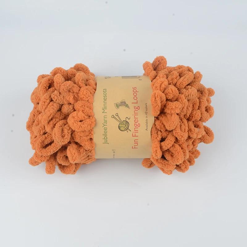 500 г/лот ручная вязка пряжа для пальцев крючком супер теплая пухлая круглая хлопковая плетеная веревка пухлая умная полиэстеровая игрушка носок