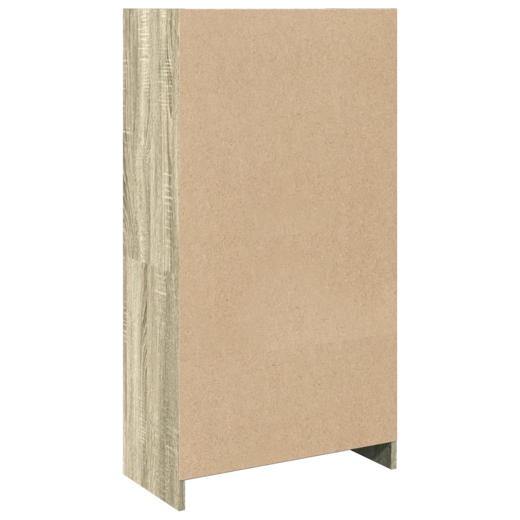 Vidaxl Regał, Dąb Sonoma, 57X28,5X107,5 Cm, Materiał Drewnopochodny