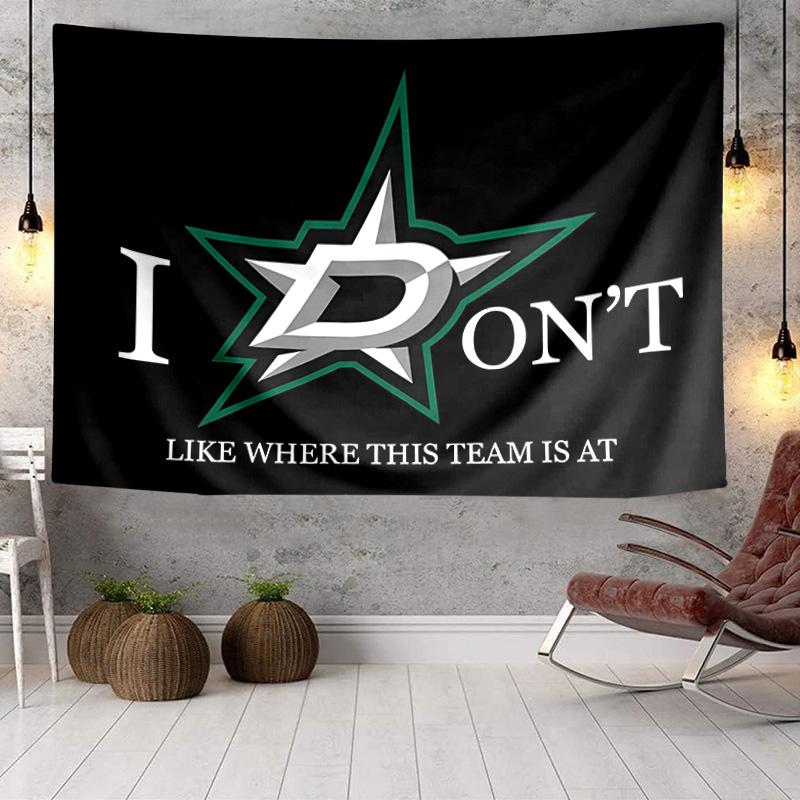 Dallas Stars Printed Tapestry, Wall Hanging,Livingroom, dormitory, Large Wall Decor, Fabric Decor Fan Birthday Gifts