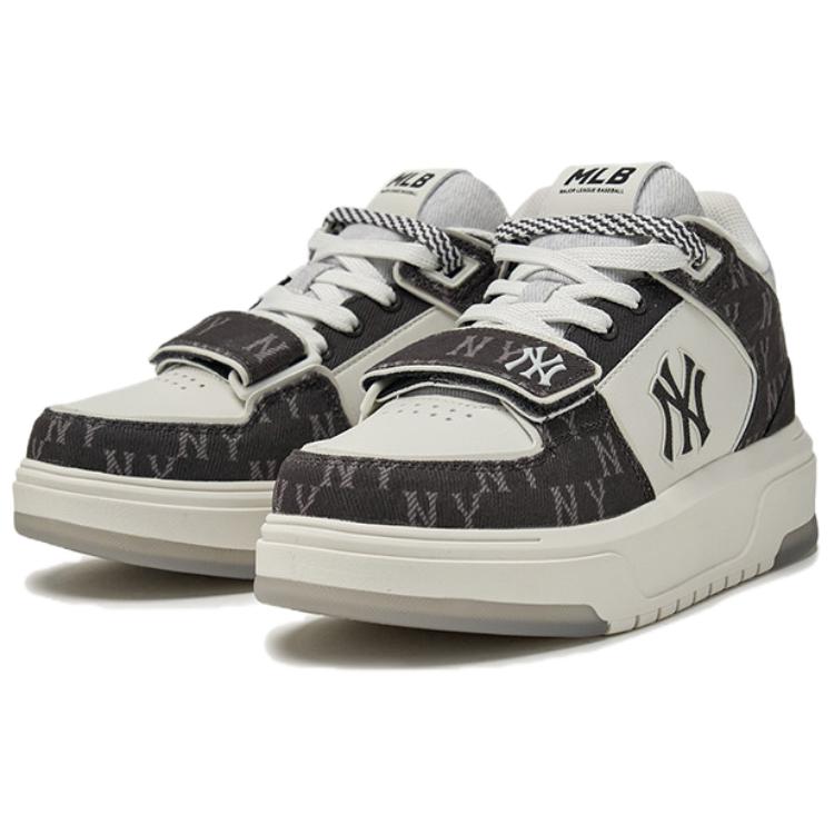 MLB Кроссовки New York Yankees Mid top для скейтбординга Унисекс Черный Белый 3ASXMDM6N-50BKS