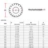 Внешняя зубчатая шайба 20-100 шт. M3 M4 M5 M6 M8 M10 Белый цинк Углеродистая сталь Стопорная шайба