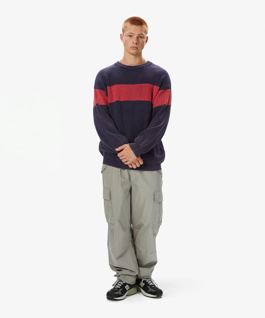 THISISNEVERTHAT Washed Block Knit Sweater Navy