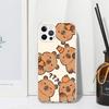 Смешная Капибара Мультяшное Животное Чехол Для Телефона Для Iphone 17 Air 16 15 Plus 16E 14 Pro Max 13 Mini 12 11 7 8 SE Fundas Мягкая Задняя Крышка