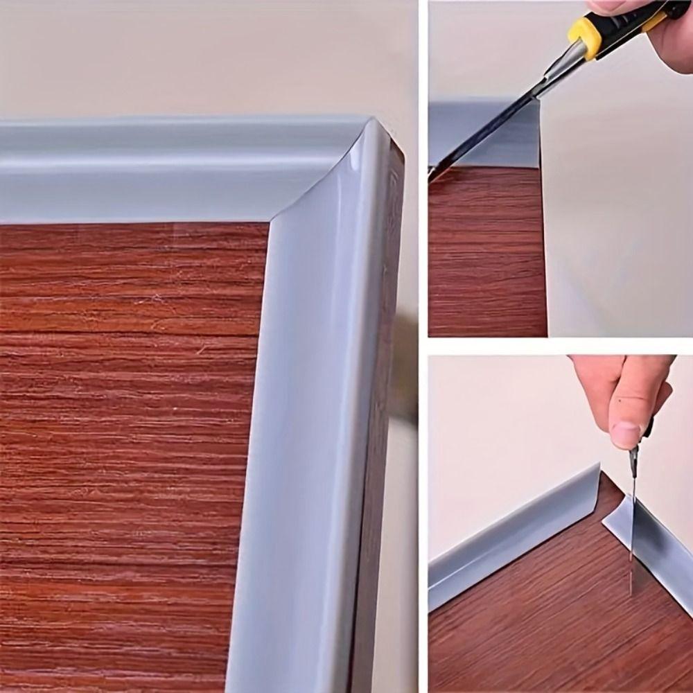 L-образная полоска для остановки воды, самоклеящаяся силиконовая полоска для защиты пола от воды, барьер для стола