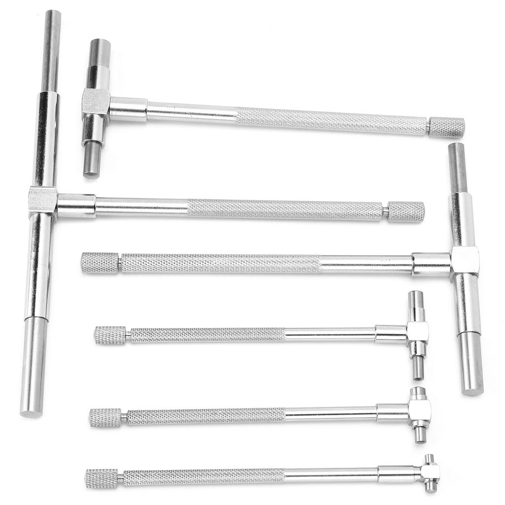 6Pcs Adjustable Inner Diameter Gauge TShaped Set for Quick Inside Measurements of Holes