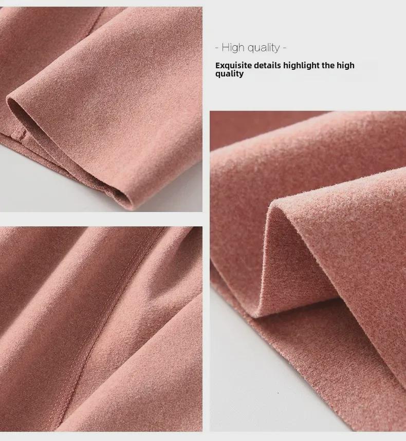 Женская немецкая бархатная терморубашка с длинным рукавом и зауженным кроем — бесшовная, с круглым вырезом, с утолщенным бархатом для осени и зимы