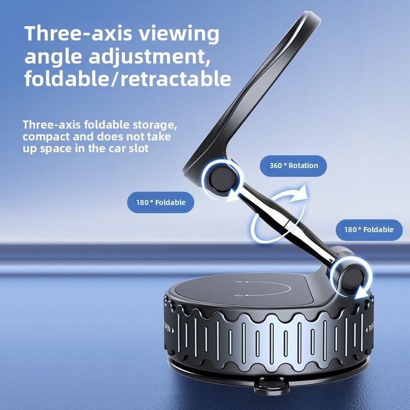 Магнитный автомобильный держатель для телефона, свободное вращение на 360°, складное хранение, многофункциональная подставка для мобильного телефона, поддержка мобильных телефонов iPhone и Android
