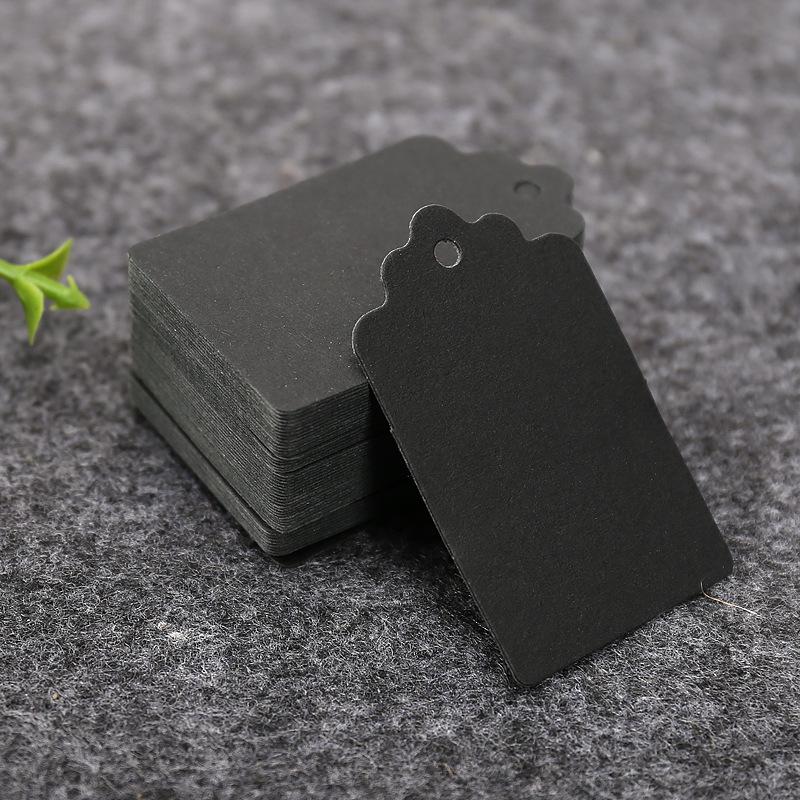 Пустая бирка-навеска в виде цветка из крафт-бумаги размером 3x5 см для поделок своими руками, расписанных вручную визиток и упаковки для выпечки