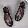 FashionNew Мужские оксфордские туфли из натуральной кожи, дышащие уличные кроссовки, роскошные брендовые мужские туфли-броги ручной работы, повседневная деловая обувь