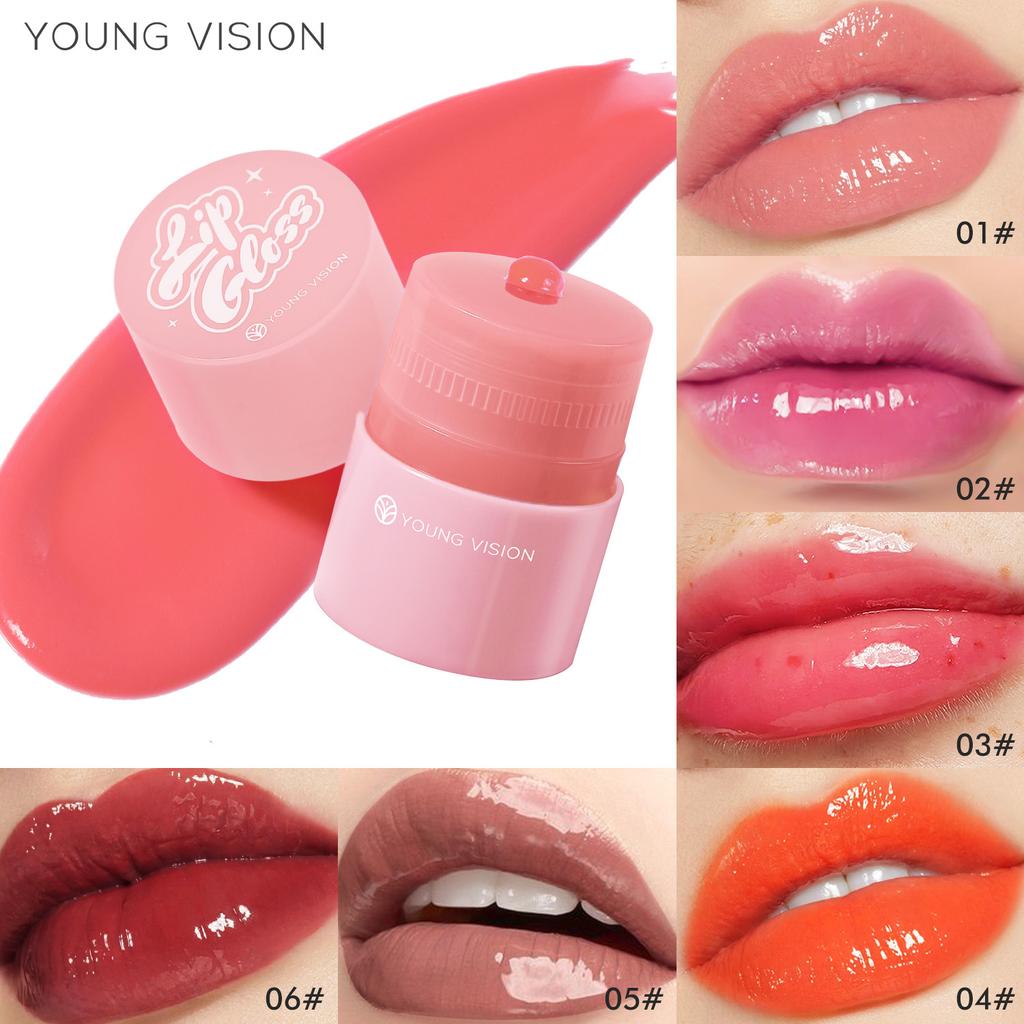 YOUNG VISION Twist Lip Gloss 3 Color Set Moisturizing and Moistening Color Mirror Lip Gloss Lip Oil