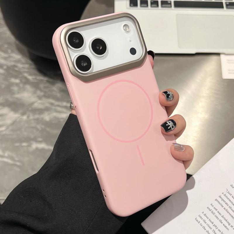 Минималистичный оранжевый тонкий магнитный чехол для iPhone 13 12 14 1 16 17 Pro Max Plus 17E E Air для противоударной защиты Funda