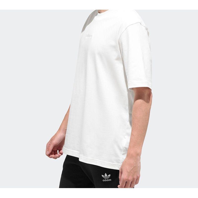 adidas Мужская футболка с коротким рукавом с вышитым логотипом Originals, белая GL6149
