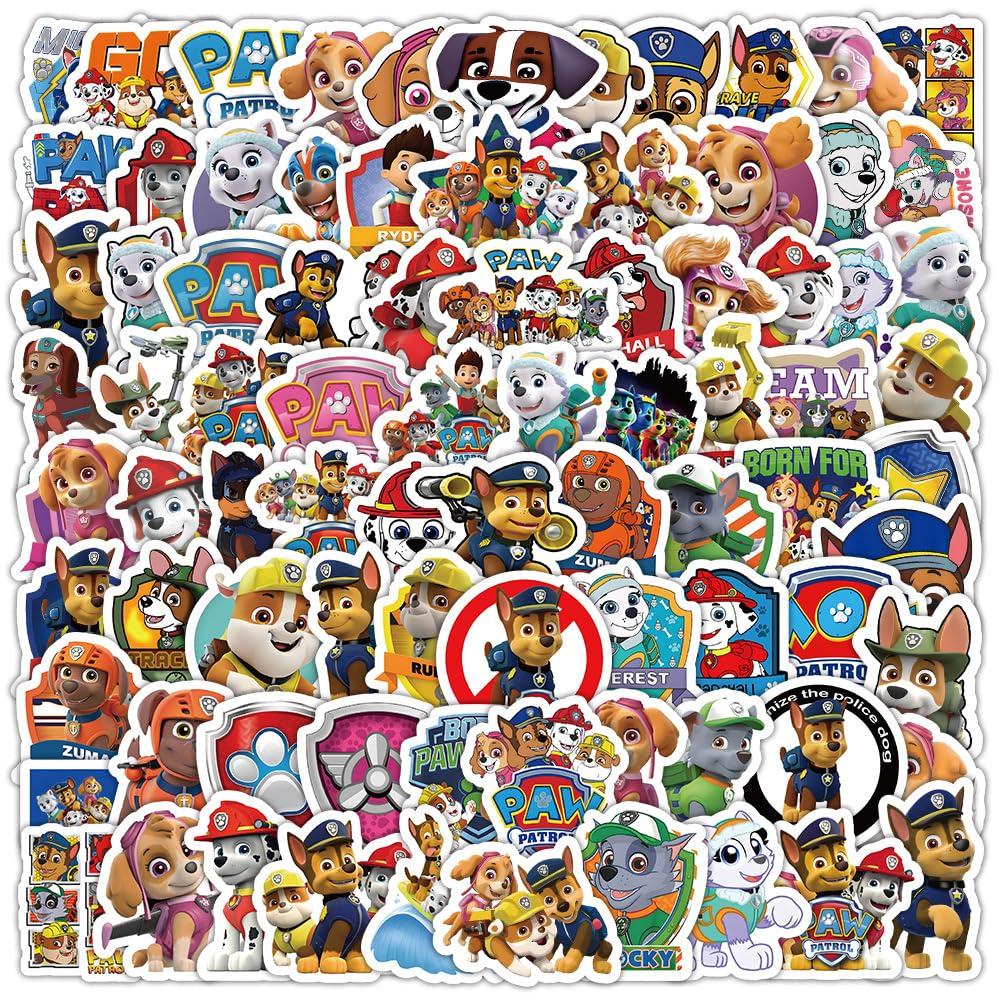 Pack of 100 Paw Patrol Paw Patrol the Movie Sticker Collection Sticker Set Anime Manga Sticker Cute Notebook Sticker Sticker Waterproof PVC Sticker