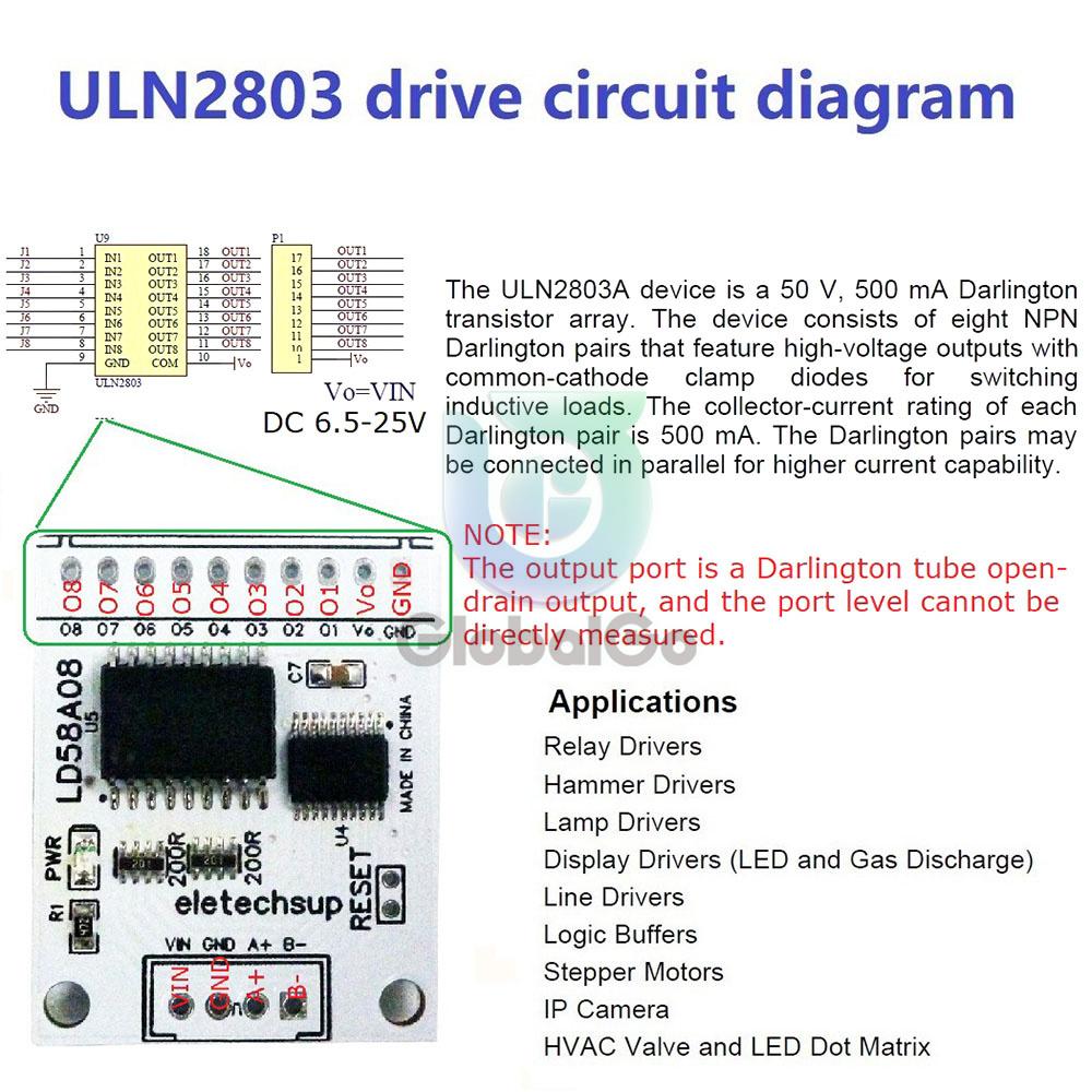 8ch RS485 Modbus RTU DO/PWM Output Multifunction MOS Driver Board for Multilayer Signal Lights LED Relay Solenoid Valves Motor