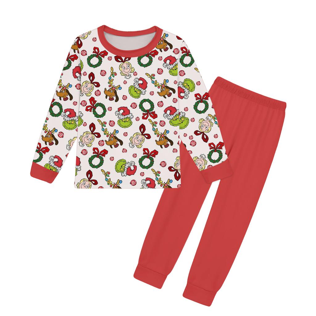 Girls Pants Set Kids Tee Shirt 2PCS Long Sleeve Cartoon Clothing Outfit