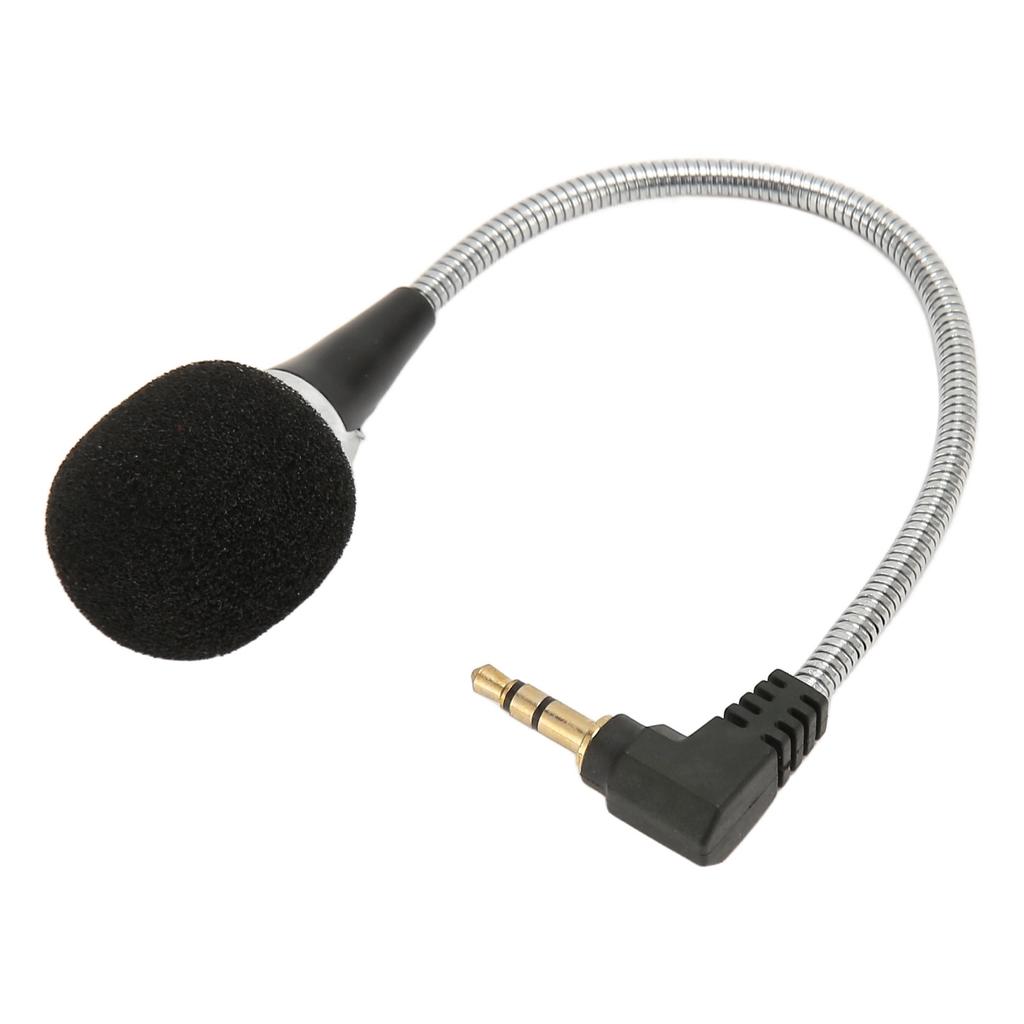 Mini Condenser Microphone Noise Reduction Professional Flexible Gooseneck Microphone for Laptop Computer