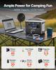 Portable Power Station, 600W Solar Generator Power Station, 493Wh LiFePO4 Battery Backup with 7 Output Ports for Home Emergency, Outdoor Camping, RV