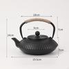 Cast Iron Loose Leaf Teapot, Kungfu Tea Kettle, Kettle for Small Picnics