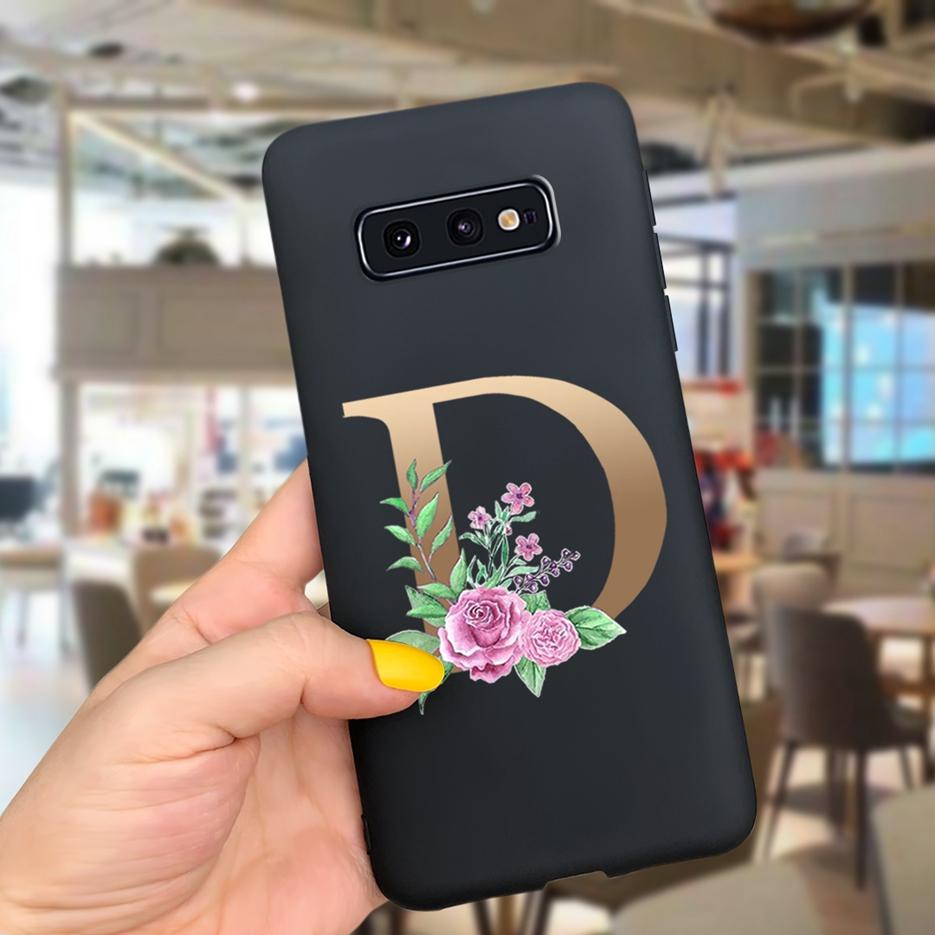 Милый Чехол С Буквами Для Samsung Galaxy S10 Plus Чехол S10 S10e Мягкий Силиконовый Задний Чехол Для Телефона Для Samsung S10 S10e S10+ Чехол Coque