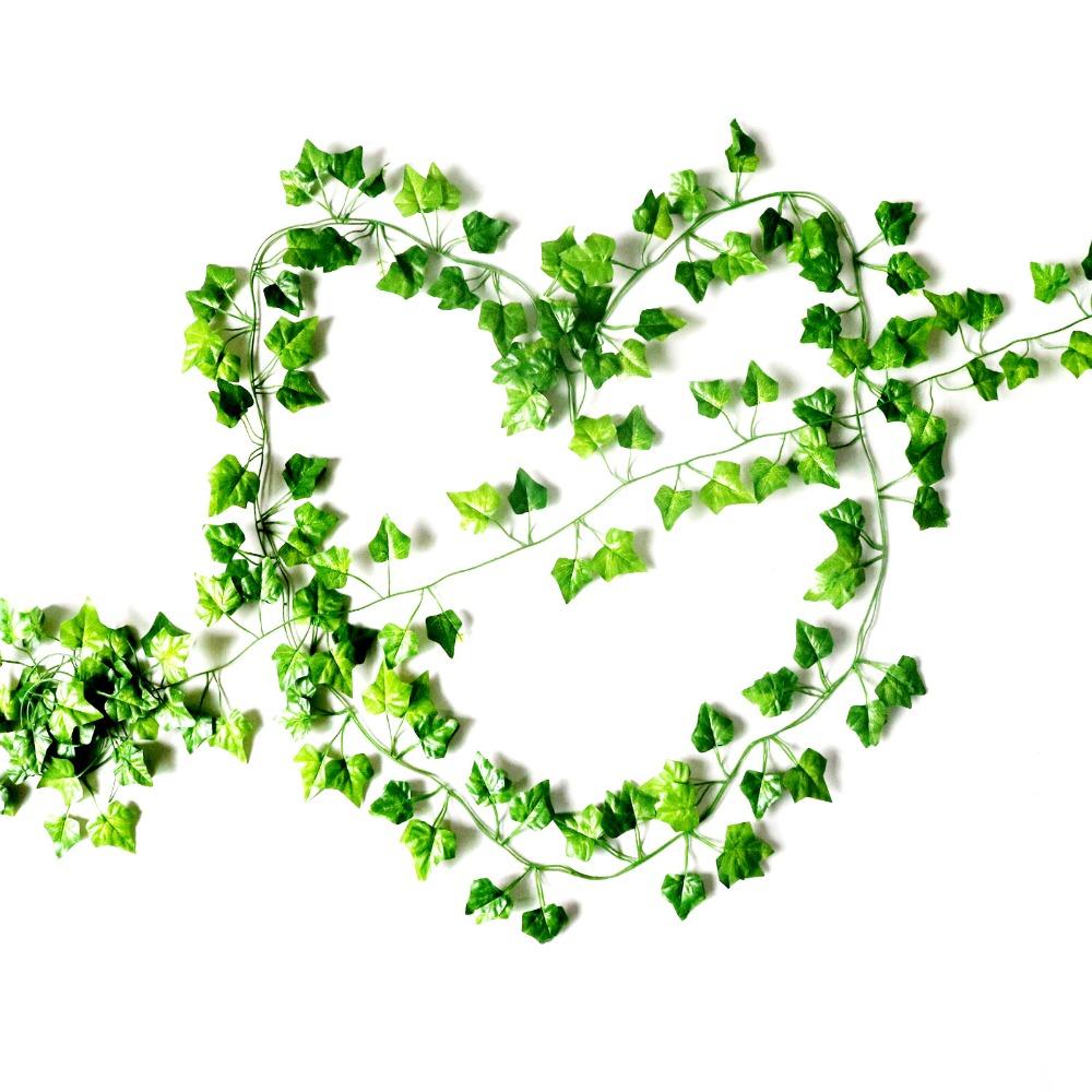 200 см искусственные растения лианы зеленые листья плющ виноградная лоза для дома свадебный декор оптовая продажа diy подвесная гирлянда искусственные цветы