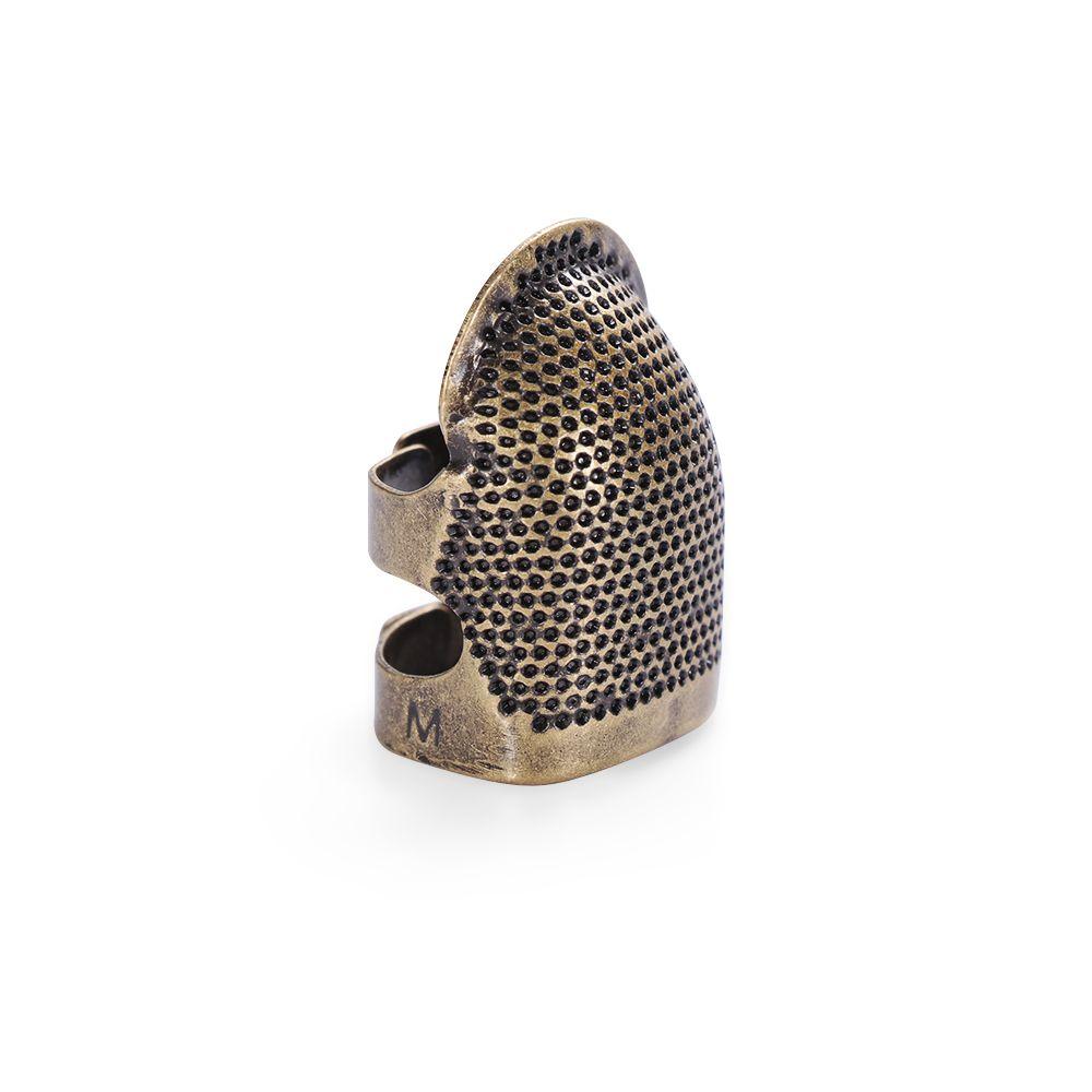 Sewing Accessories Vintage Gold DIY Crafts Finger Protector Antique Ring Needle Thimble Metal