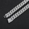 Fashion Hip Hop Jewelry 14K Gold Plated Cuban Bracelet 18mm Wide Bling CZ Iced Out Bubble Cuban Link Bracelet for Men