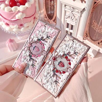 Палетка теней, румян, хайлайтера и контура Flower Knows Strawberry Kewpie