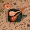 Japanese Style Wooden Soup Spoon With Long Handle Kitchen Utensil Practical Tableware For Home Dining Outdoor Use