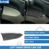 For Ford Fiesta 2011- Real Soft Carbon Fiber Left central control panel Trim Car Interior Stickers Decoration Accessories