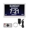Digital Photo Frame 10in 1024x600 LCD Alarm Clock Remote Control 100‑240V for Home US Plug