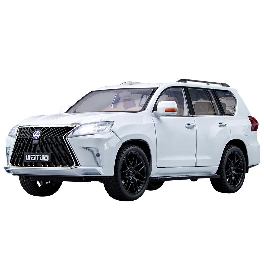 Большой 1:18 Внедорожник Lexus LX570 Металлический литой автомобиль Модель Транспортного средства Декоративные Модные Украшения для Подарка Другу на День Рождения