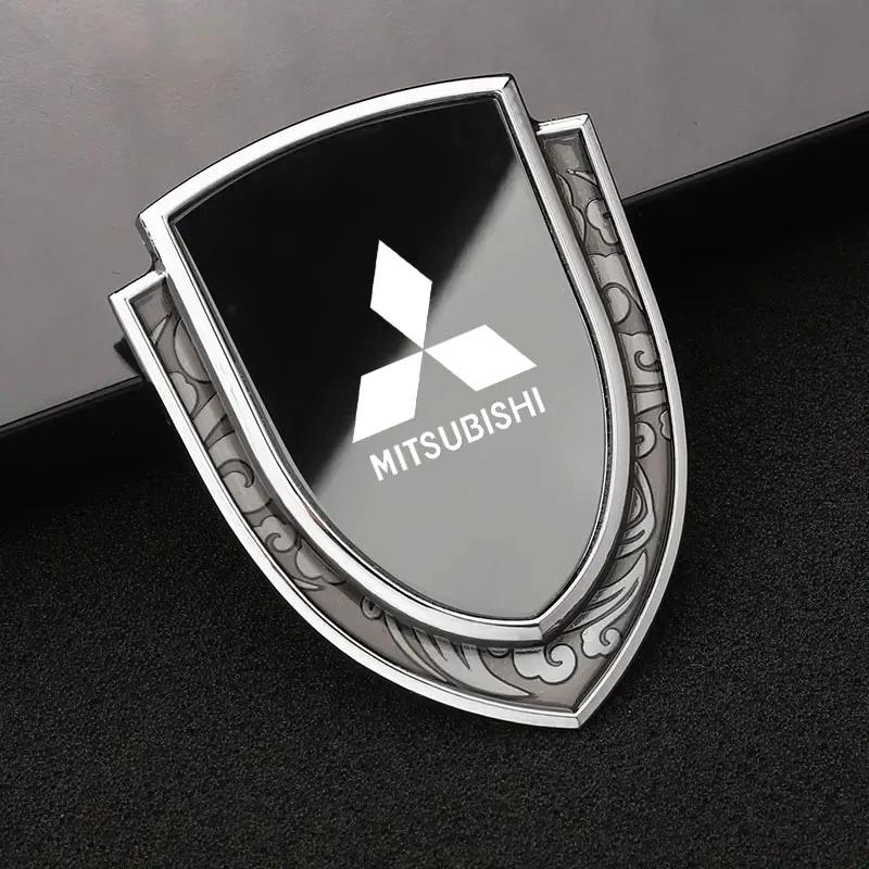 Metal Car Decoration Shield Emblem Protective Sticker for Mitsubishi Eclipse Cross Xpander Mirage