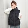 Down Cotton Vest Jacket Women's Autumn and Winter New Fashion Short Outer Wear Thickened Stand-up Collar Sleeveless Cotton Vest
