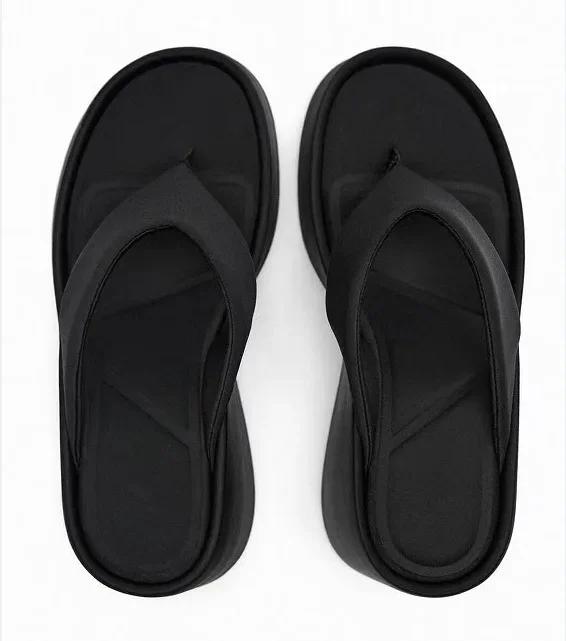 Fashion Summer Platform Women Slippers Female Outdoor Clip Toe Slip On Shoes Ladies Wedges Party Slides High Heels Sandalias Mujer