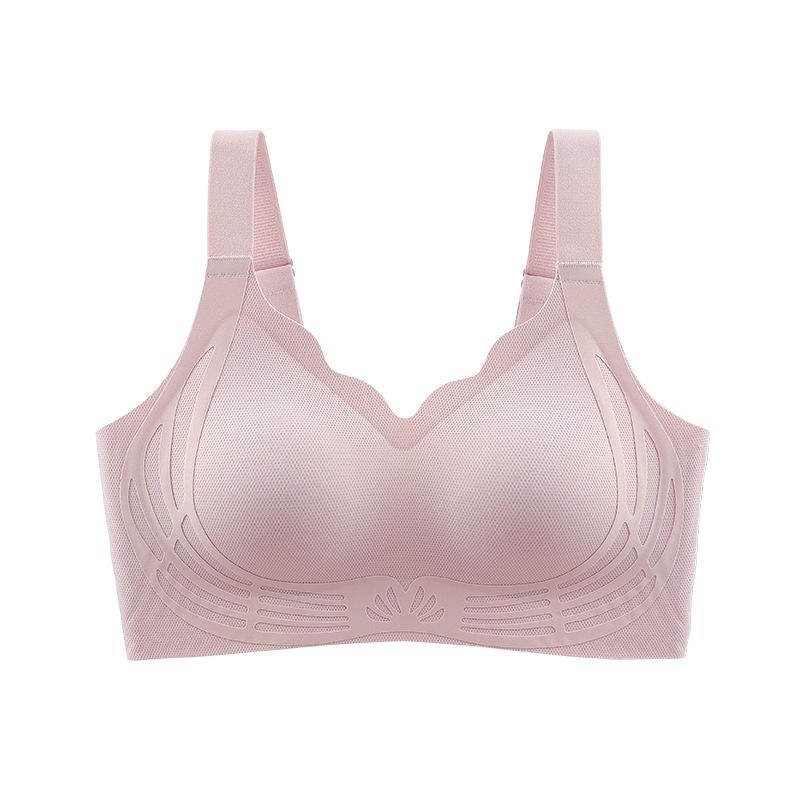 Traceless sports underwear, small breasts gathered and closed, double breasts, beautiful back, anti-sagging soft support, lifting and fixing cup