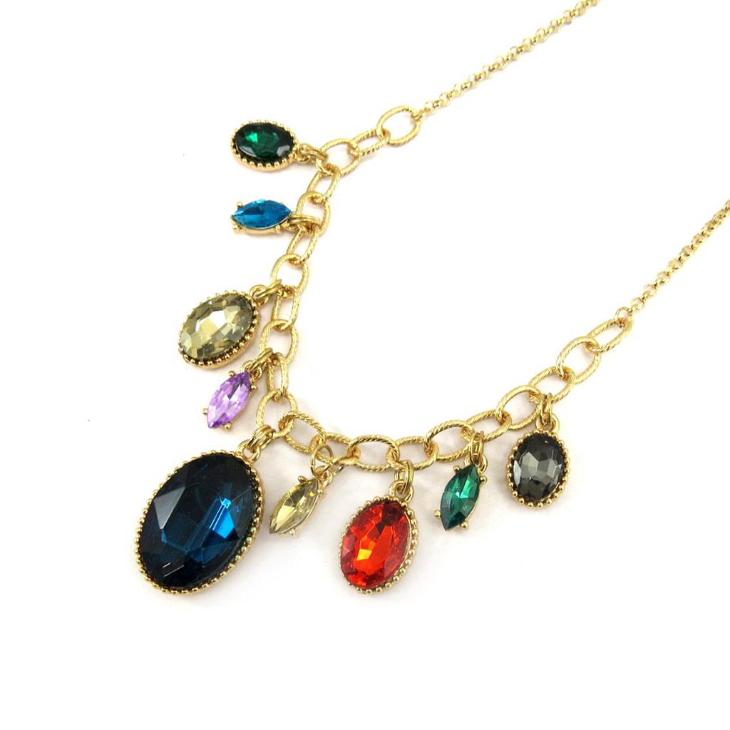 Les Trésors De Lily [L5632] - Designer Necklace 'Sissi' Tutti Frutti