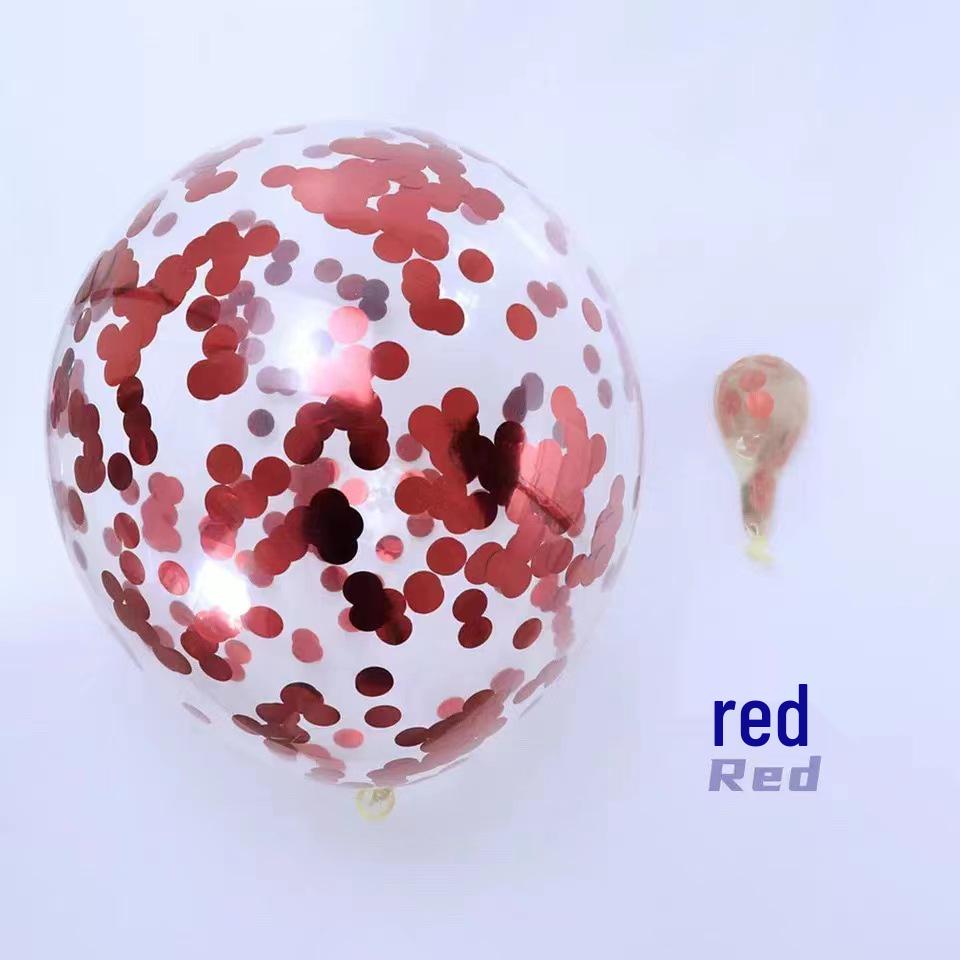 12-дюймовые прозрачные латексные шары с конфетти и блестками для свадеб, дней рождения и праздничных торжеств