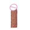 Realistic Penis Extender Cock Sleeve Reusable Condom Silicone Penis Delay Ejaculation Dick Enlargement Extension Man Sex Toys 18