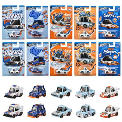 Hot Wheels Theme Автомобильный Ассортимент - Noppo Gulf Racing Коробка из 10 Машинок Игрушечная Мини Машинка От 3 Лет И Больше Многофункциональный 987L-GDG44