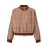 Jiu Zi Anna Kou Stand-Collar Tweed Jacket