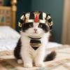 Breathable Halloween Party Hat Cute Pet Cosplay Costume Pet Egyptian Pharaoh Hat Cosplay Party
