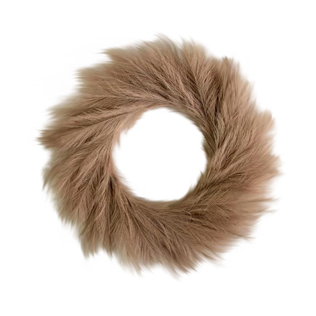 Simulation Of Frost Grass Vine Circle Bottom With Green Plants, Water Grass Vine Circle Flower Wreath, Without Battery