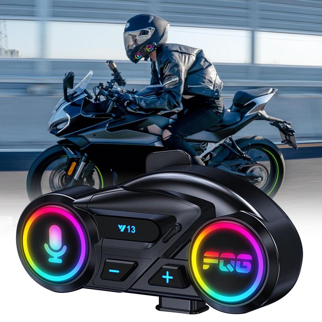 Беспроводная гарнитура для шлема Мотоциклетный шлем с динамиками Шумоподавление Водонепроницаемые наушники-вкладыши 800 мАч для катания на лыжах, гонок, туризма