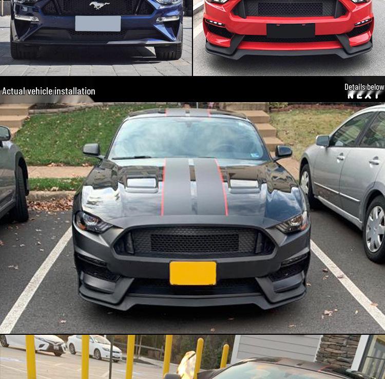 Совместимый передний сплиттер обвес для 2018-2023 Ford Mustang GT350 Модифицированный бампер