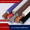 Self-Adhesive Thick Stretch Suede Fabric High Elastic Flocked Upholstery Material for Car Interior Headliner Sofa Repair DIY Decor
