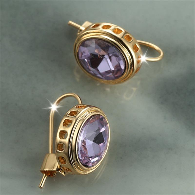 Винтажные синие овальные серьги-капли, женские элегантные свадебные банкетные украшения, подарки, серьги для помолвки и вечеринки