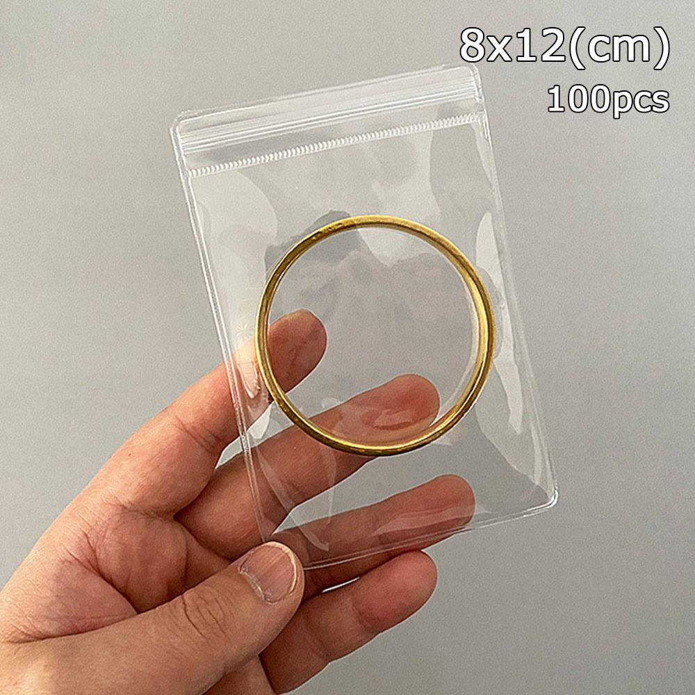 Мешочки для хранения ожерелий, браслетов, колец, Ювелирный мешочек, Пакеты с застежкой-молнией, Самозапечатывающийся пакет, ПВХ-пластик