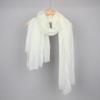 Women Scarf Shawl Solid Color Furry Trim Versatile Shawl Wrap Soft Warm Long Scarf Winter Costume Accessory